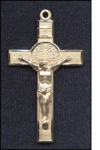 St. Benedict gold filled crucifix on sale