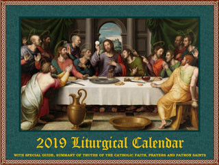 2019 Liturgical calendar