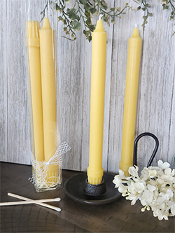 Scented 100% Beeswax taper candles